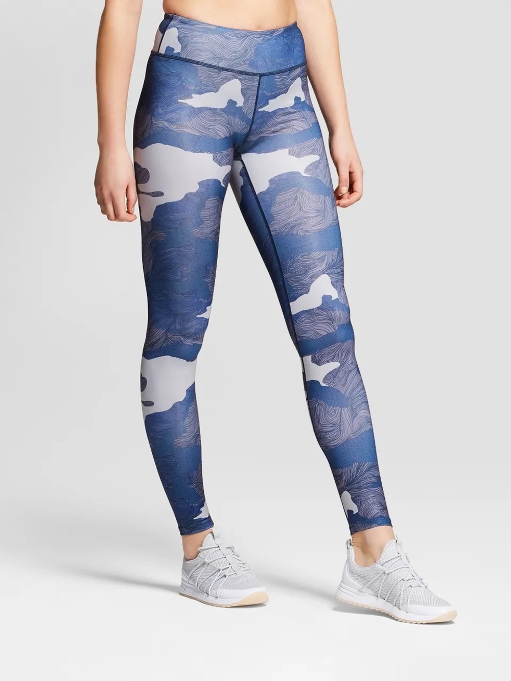 NWOT JoyLab Ocean Topographic High-Rise Performance Leggings XXL